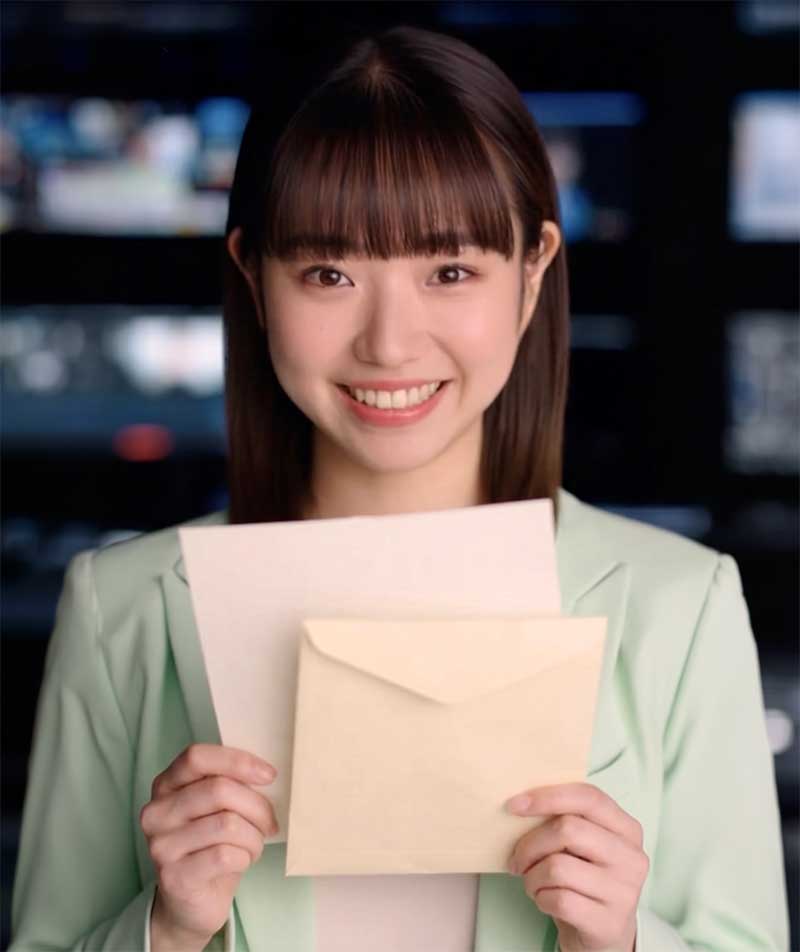 お客様からのお手紙を持っているイメージ写真