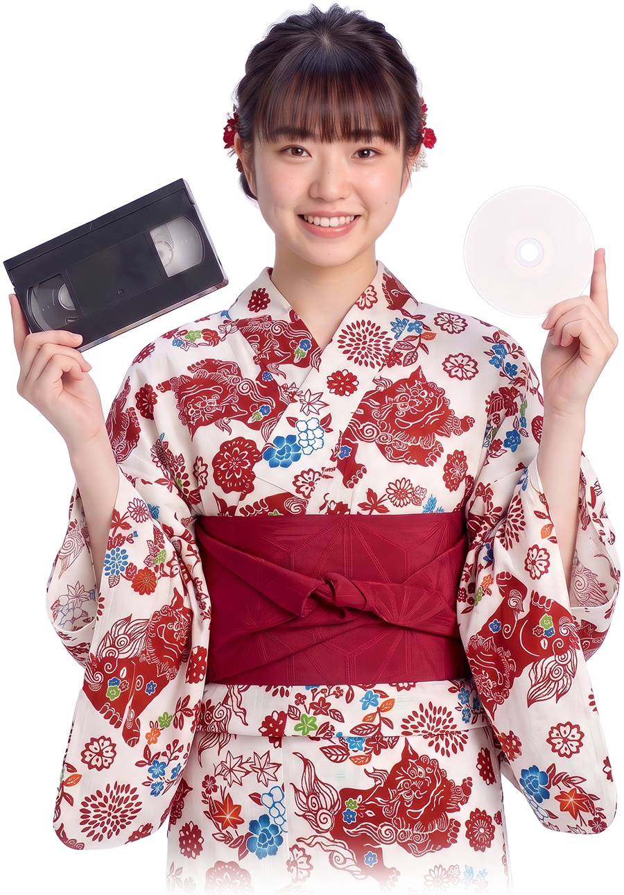 夏ゆかたでDVDを持つメインビジュアル